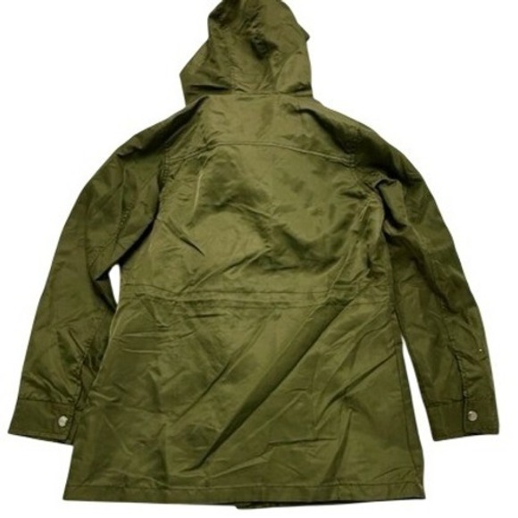 Love Chemiztry Olive Green Hooded Anorak Utility Jacket Women's Medium - Picture 3 of 4